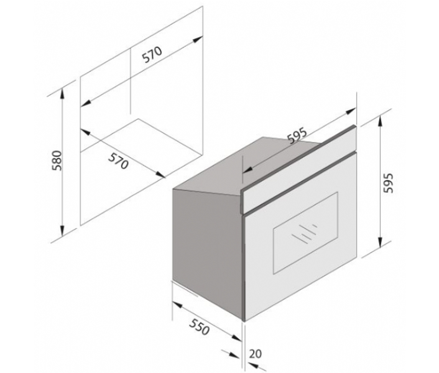 Silverline BO7005SR Indbygningsovn billede 4