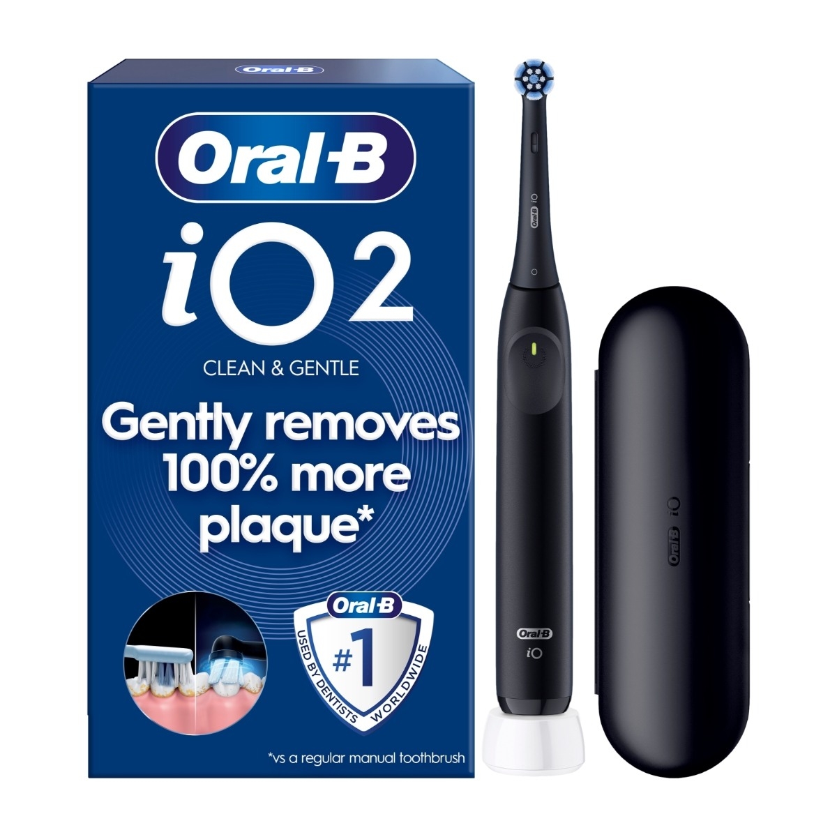 Oral-B iO2 elektrisk tandbørste, sort billede 1