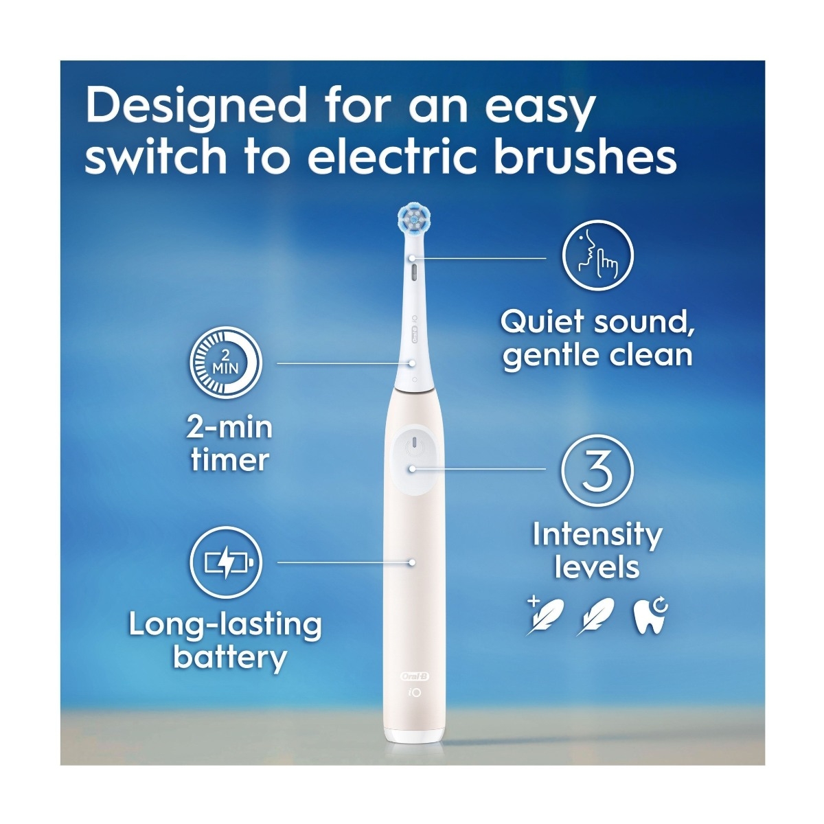 Oral-B Eltandbørste iO2 Calm Pink billede 3