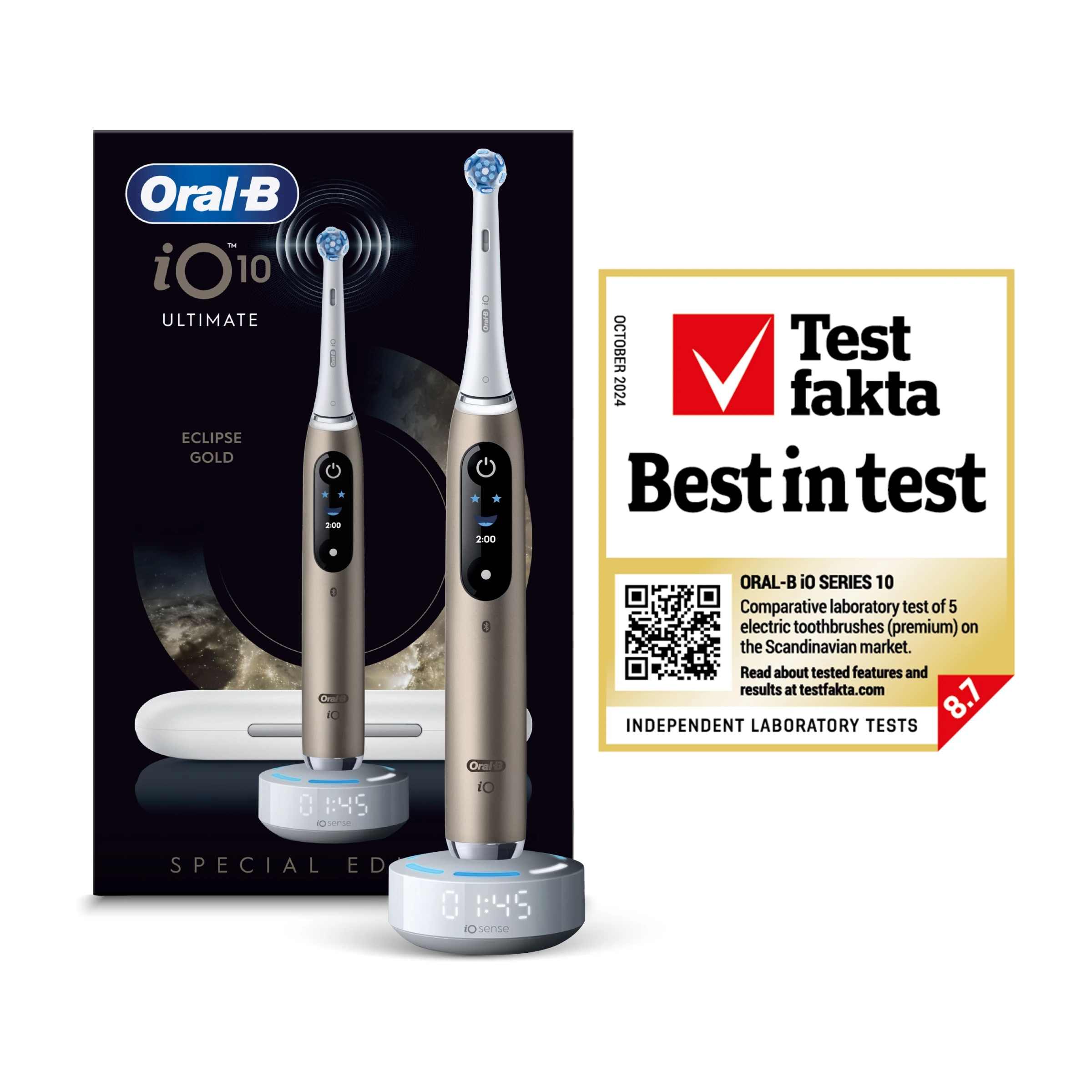 Oral-B iO10 Eclipse Gold elektrisk tandbørste billede 4