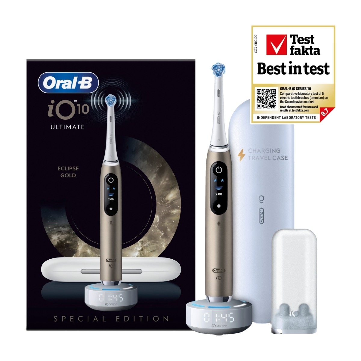 Oral-B iO10 Eclipse Gold elektrisk tandbørste billede 2