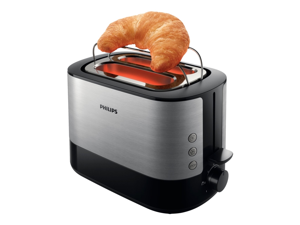 Philips Viva Collection HD2639 - Brødrister - 2 skive - 2 Holdere - hvid