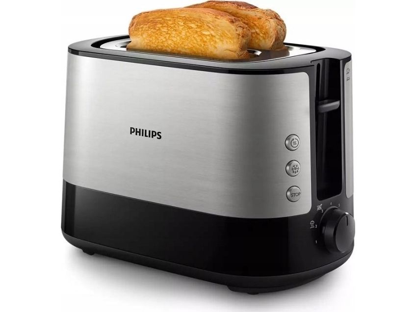 Philips Viva Collection HD2635 - Brødrister - 2 skive - 2 Holdere - sort