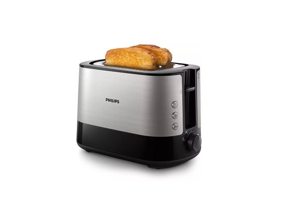 Philips Viva Collection HD2635 - Brødrister - 2 skive - 2 Holdere - sort