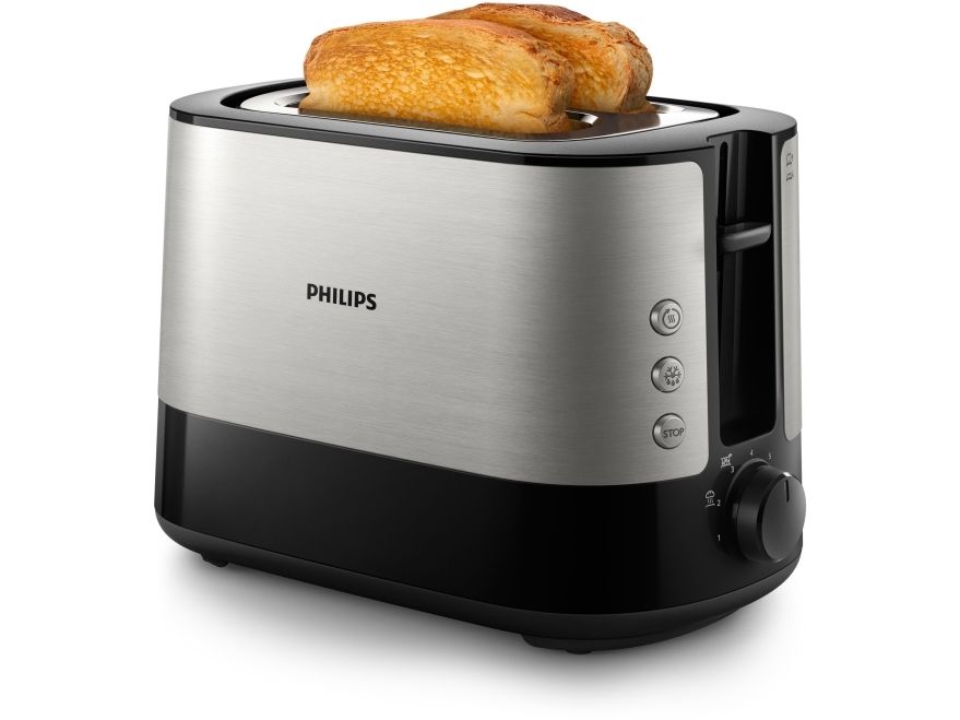Philips Viva Collection HD2635 - Brødrister - 2 skive - 2 Holdere - sort