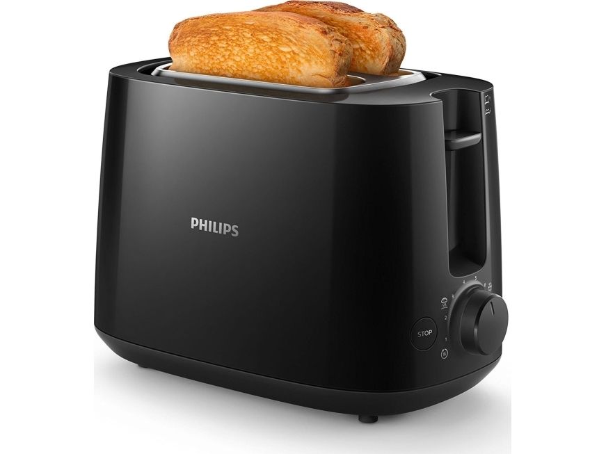 Philips Daily Collection HD2581 - Brødrister - 2 skive - 2 Holdere - sort
