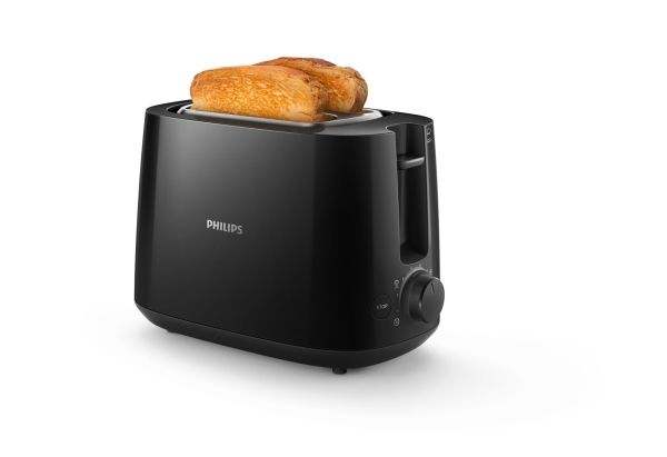 Philips Daily Collection HD2581 - Brødrister - 2 skive - 2 Holdere - sort