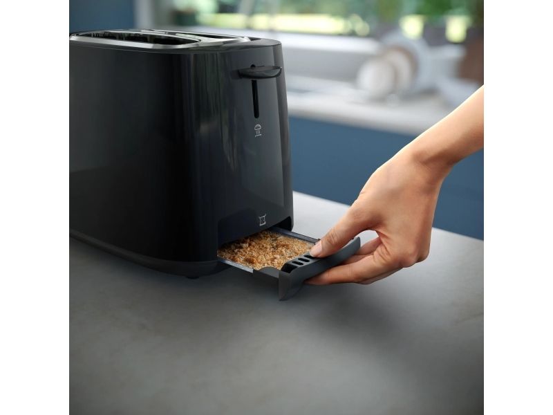 Philips Daily Collection HD2581 - Brødrister - 2 skive - 2 Holdere - sort