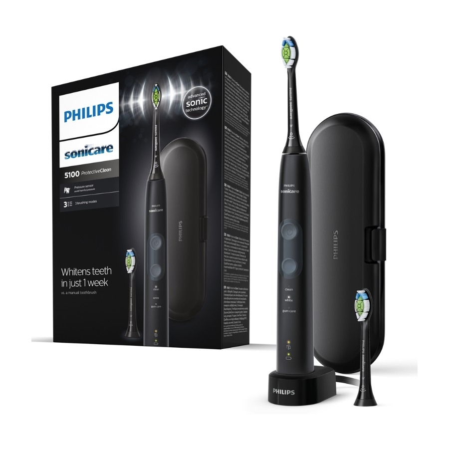 Philips Sonicare ProtectiveClean 5100 elektrisktandbørste, sort billede 1