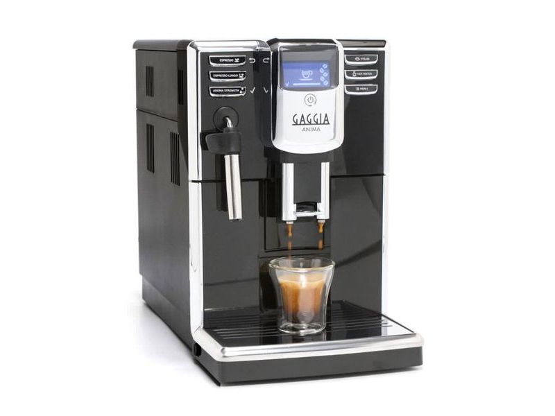 Gaggia Anima, Espressomaskine, 1,8 L, Kaffebønner, Malet kaffe, Indbygget kværn, 1850 W, Sort