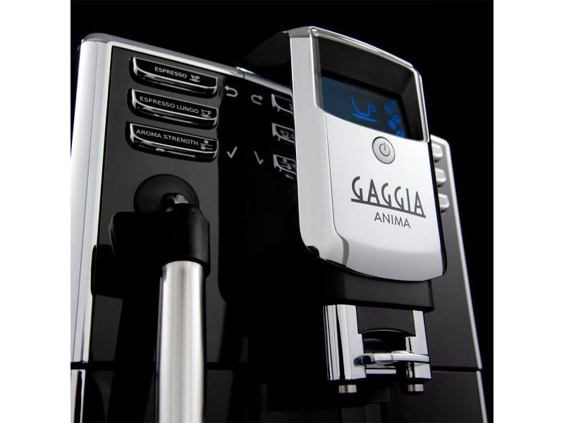 Gaggia Anima, Espressomaskine, 1,8 L, Kaffebønner, Malet kaffe, Indbygget kværn, 1850 W, Sort