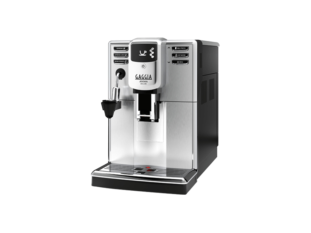 Gaggia Anima Deluxe, Espressomaskine, 1,8 L, Kaffebønner, Malet kaffe, Indbygget kværn, 1850 W, Rustfrit stål
