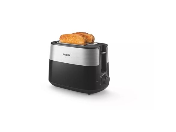 Philips Daily Collection HD2516 - Brødrister - 2 skive - 2 Holdere - sort billede 2