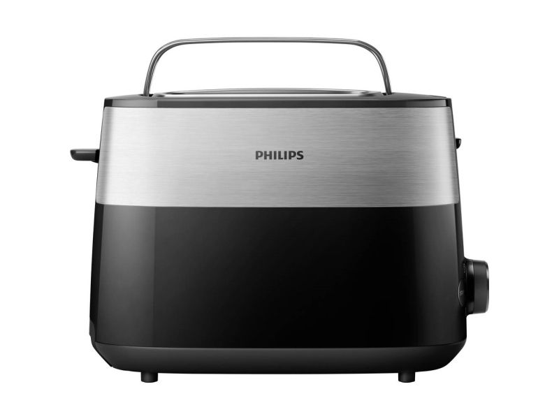 Philips Daily Collection HD2516 - Brødrister - 2 skive - 2 Holdere - sort