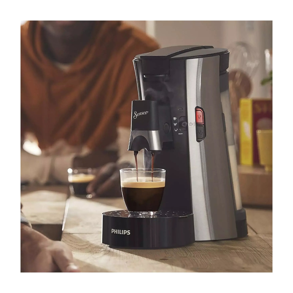 Senseo CSA250/11 Select kaffepudemaskine, stål billede 5