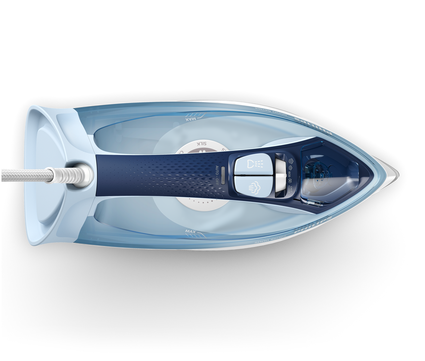 Philips 5000 series DST5030 - Dampstrygejern - såleplade: SteamGlide Plus - 2400 W billede 3