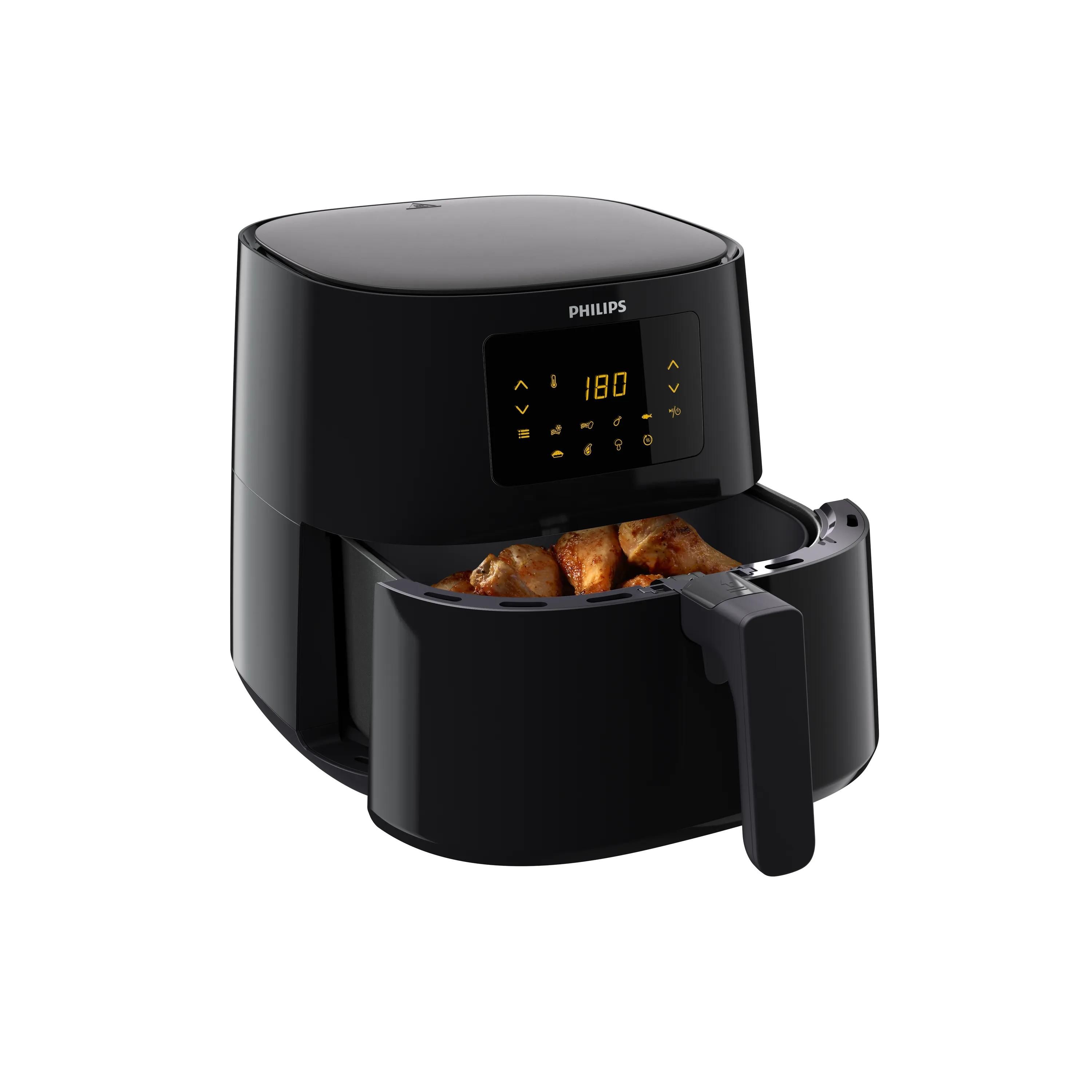 Philips 3000 series HD9270/93 Airfryer XL i 3000 serien, Varmluftsteger, 6,2 L, 1,2 kg, Enkelt, Sort, Berøring billede 4