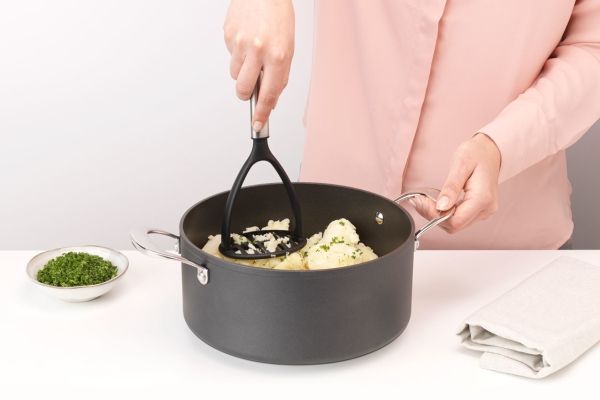 Brabantia 250507, Traditionel kartoffelmoser, Sort, Sølv, Nylon, Plast, 1 stk billede 3