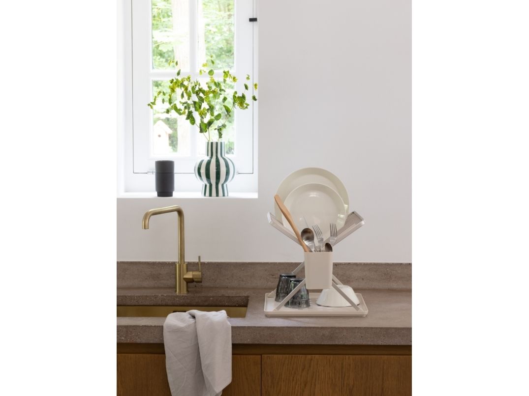 Brabantia 252082, Opvaskestativ, Stativ, Bordplade, Tallerkner, Beige, Aluminium billede 2
