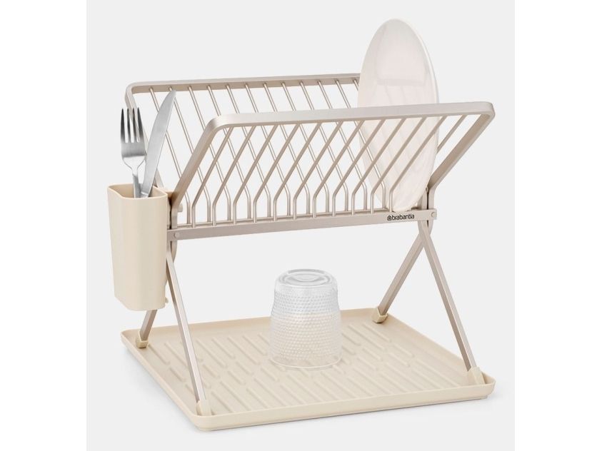 Brabantia 252082, Opvaskestativ, Stativ, Bordplade, Tallerkner, Beige, Aluminium billede 1