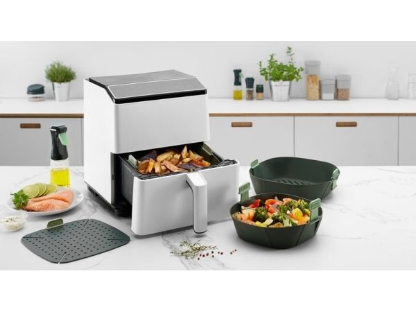 Lékué 887147, Kurv, Universel, Grøn, Silikone, 220 mm, 220 mm