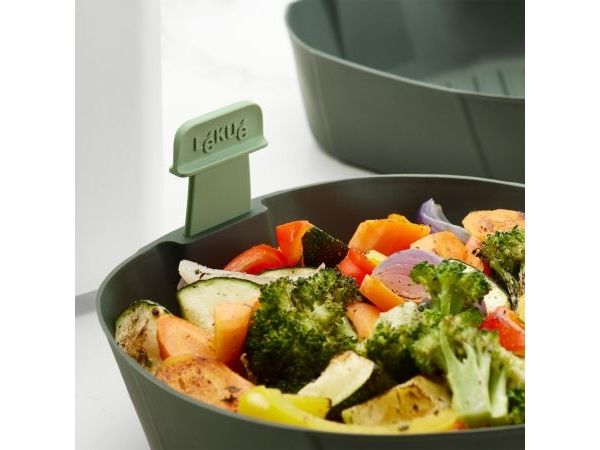 Lékué 887147, Kurv, Universel, Grøn, Silikone, 220 mm, 220 mm