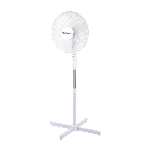 Alpina Stand gulvventilator 40 cm, hvid billede 1