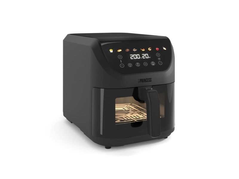 Princess 182476, Varmluftsteger, 8 L, 80 °C, 200 °C, 60 min., Enkelt