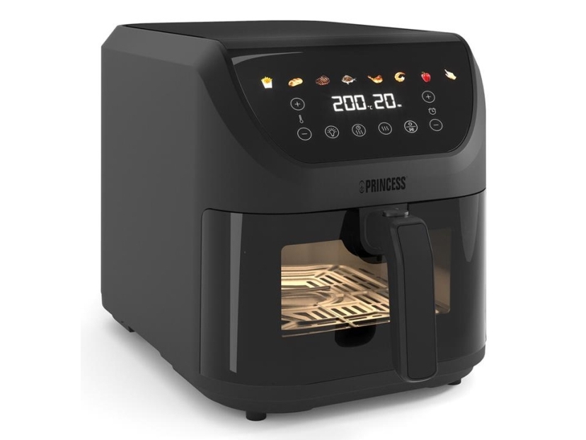 Princess 182476, Varmluftsteger, 8 L, 80 °C, 200 °C, 60 min., Enkelt