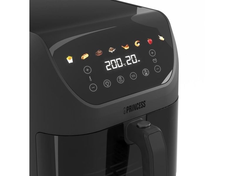 Princess 182476, Varmluftsteger, 8 L, 80 °C, 200 °C, 60 min., Enkelt