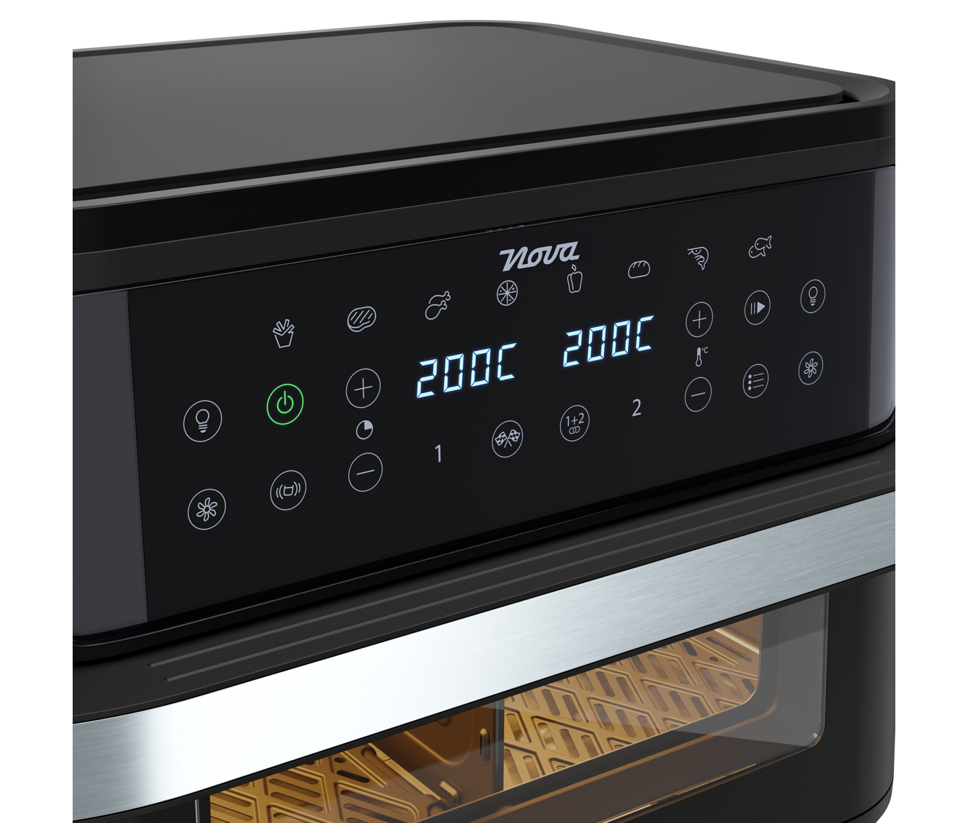 Nova 183046 Airfryer 10l Dualzone Flex Airfryer