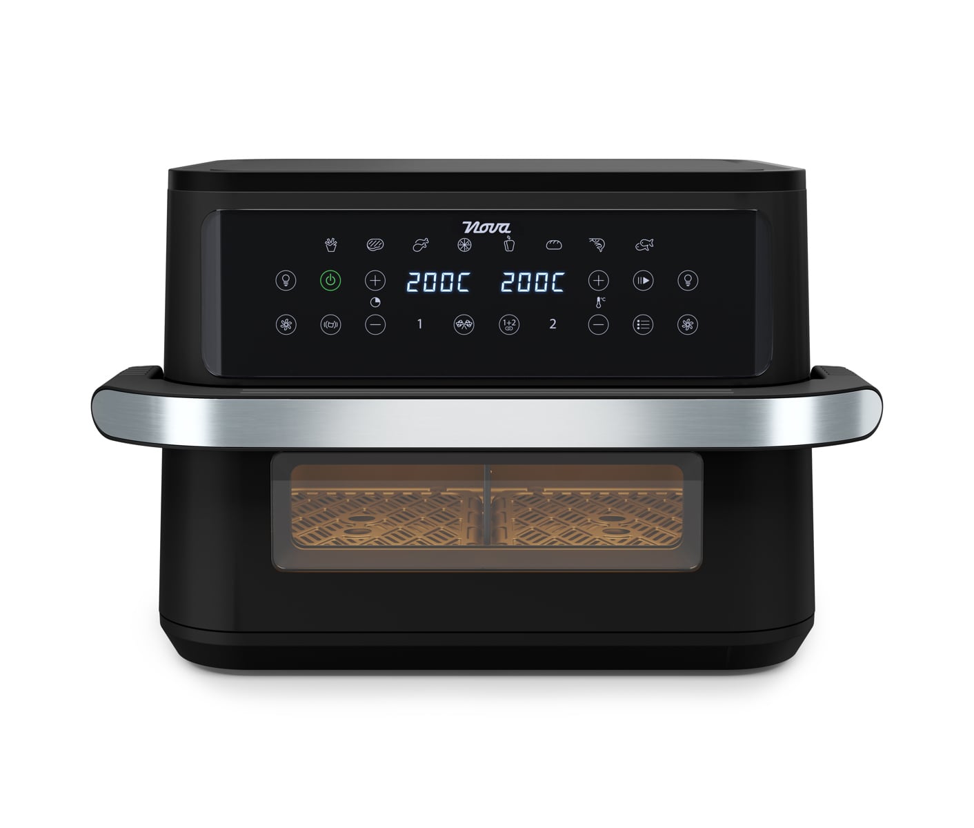 Nova 183046 Airfryer 10l Dualzone Flex Airfryer - Farve:  Sort billede 2