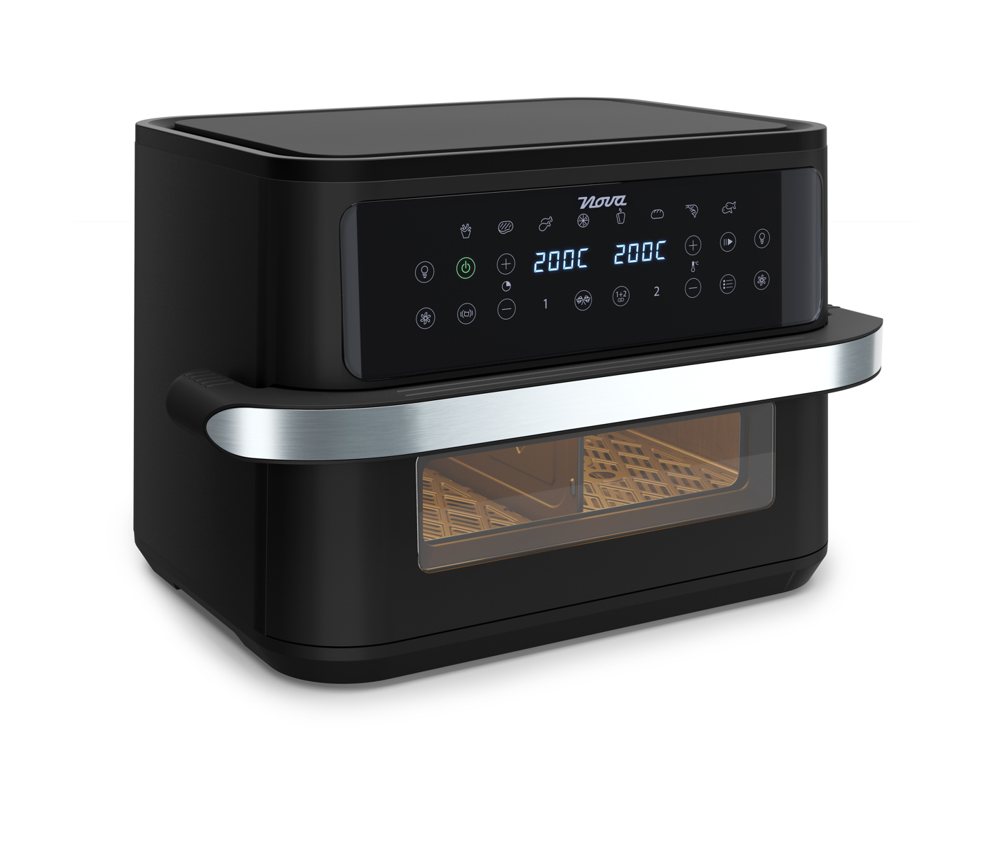 Nova 183046 Airfryer 10l Dualzone Flex Airfryer