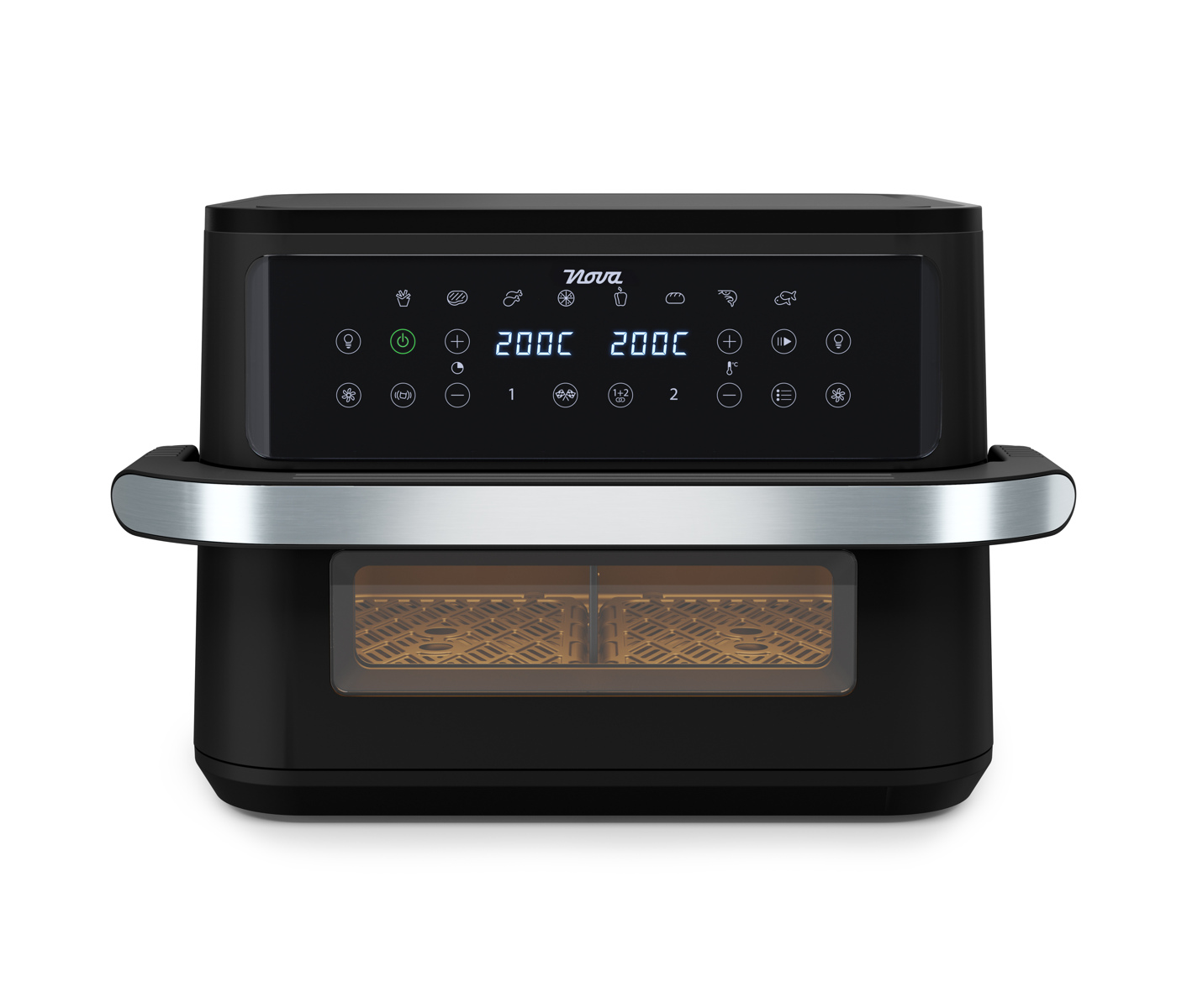 Nova 183046 Airfryer 10l Dualzone Flex Airfryer