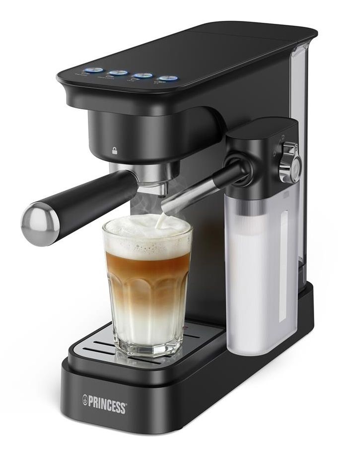 Princess 249422, Espressomaskine, 0,8 L, Malet kaffe, 1400 W, Sort billede 2