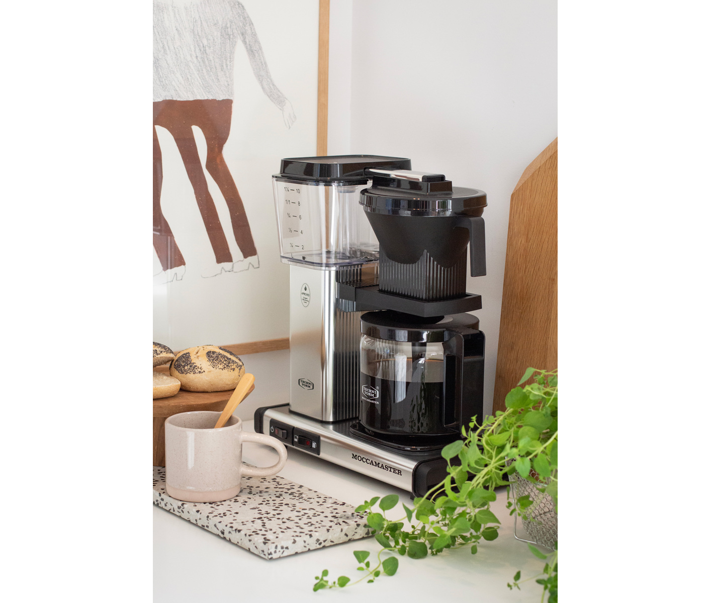 Moccamaster Optio Kaffemaskine - 53613 Polished silver billede 3