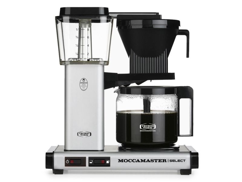Moccamaster KBG 741, Dråbe kaffemaskine, 1,25 L, 1520 W, Sort, Rustfrit stål