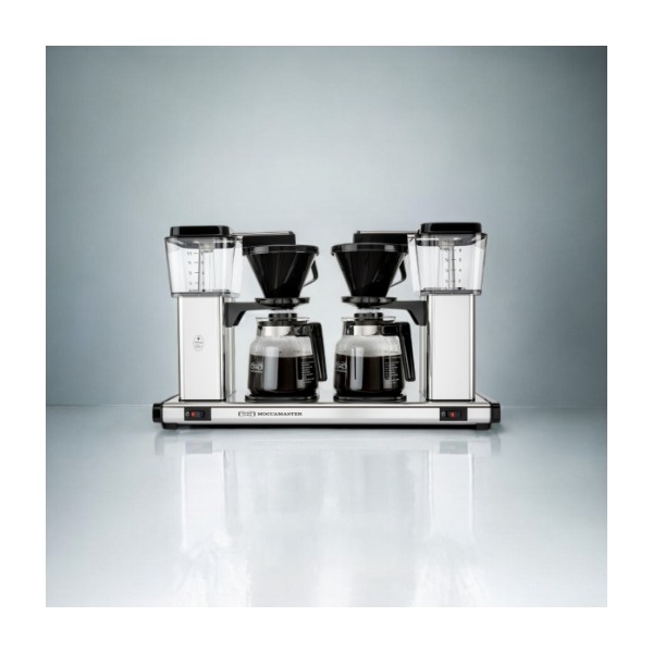 Moccamaster Manual Double kaffemaskine, Silver