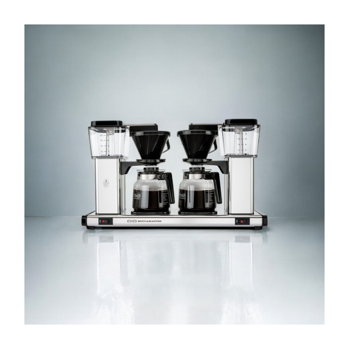 Moccamaster Manual Double kaffemaskine, Silver
