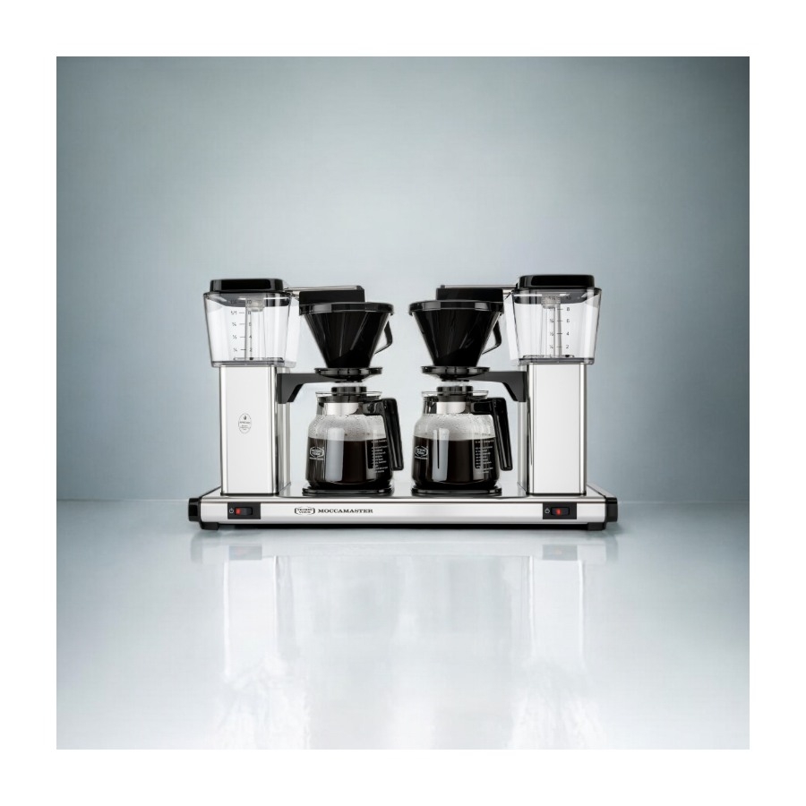 Moccamaster Manual Double kaffemaskine, Silver