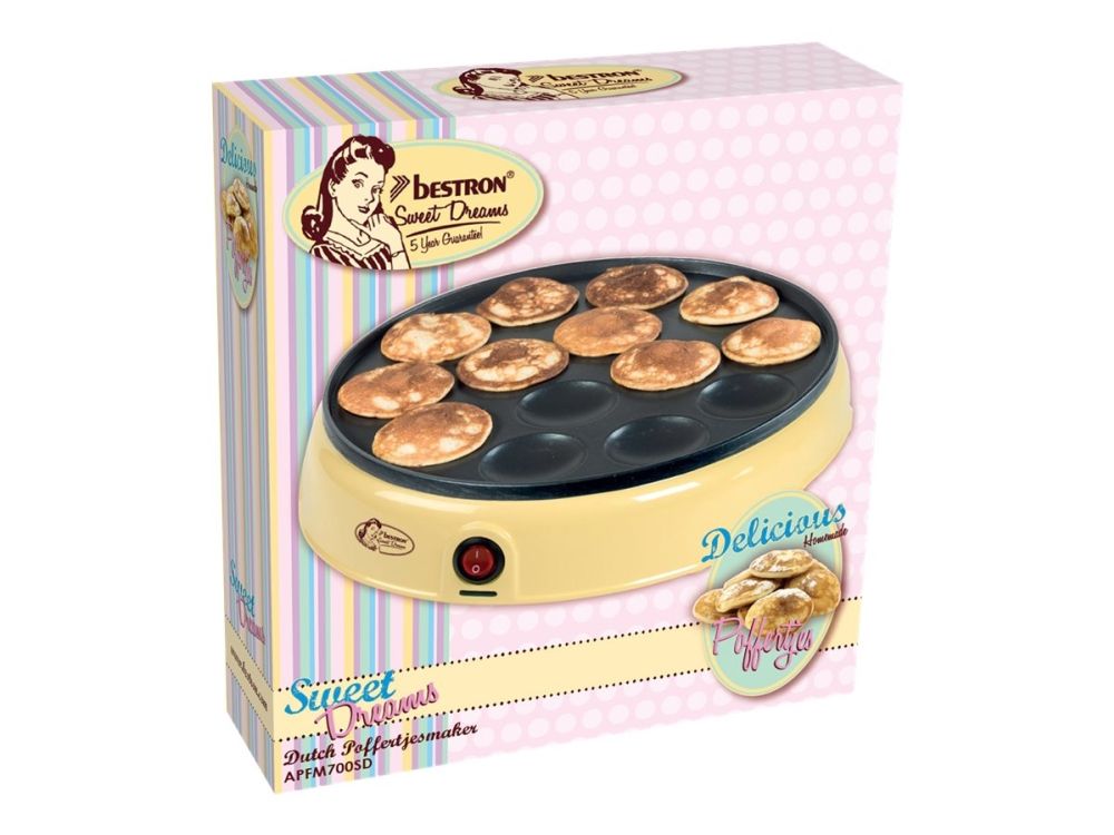 Bestron Sweet Dreams APFM700SD - Poffertjes-maskine - 800 W billede 3