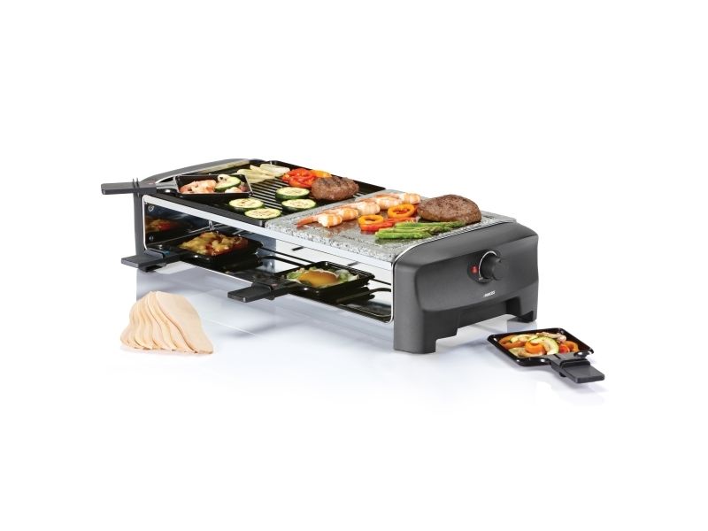 Princess 162820, 8 person(er), Sort, Rektangulær, Aluminium / sten, 210 x 210 mm, Dreje billede 3