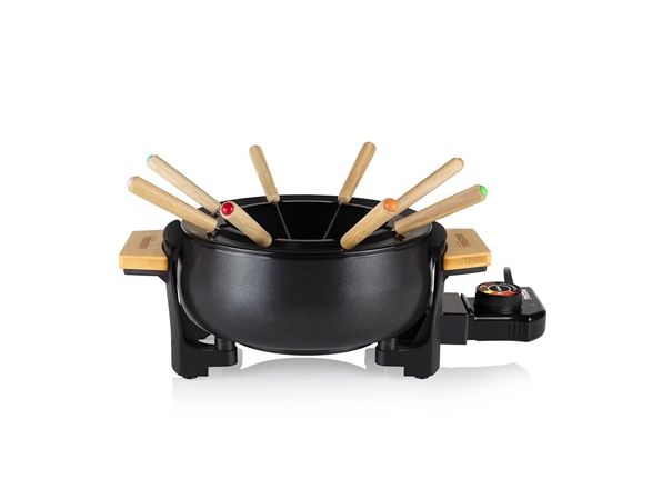 Tristar FO-1108, 8 person(er), 1,5 L, Sort, Rund, Rustfrit stål, Dreje