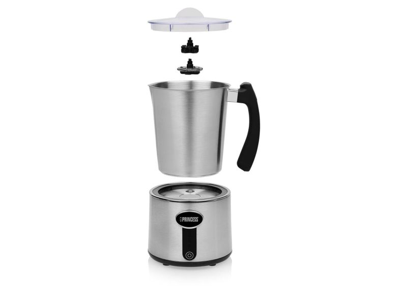 Princess 01.243005.01.001, Automatisk mælkeskummer/varmer, Sølv, Rustfrit stål, 0,25 ml, Vekselstrøm, 650 W billede 3