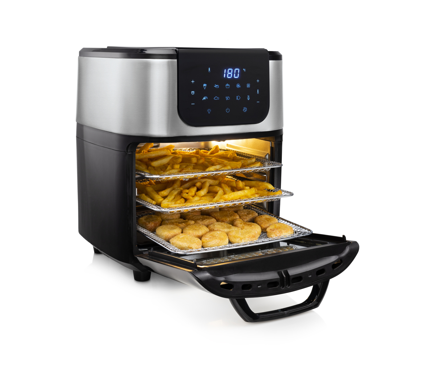 Nova Airfryer Oven Deluxe  Airfryer - Farve:  Sort, Rustfrit Stål billede 5