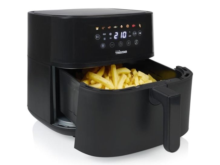 Tristar FR-9071, Varmluftsteger, 8 L, 210 °C, 8 person(er), Enkelt, Sort