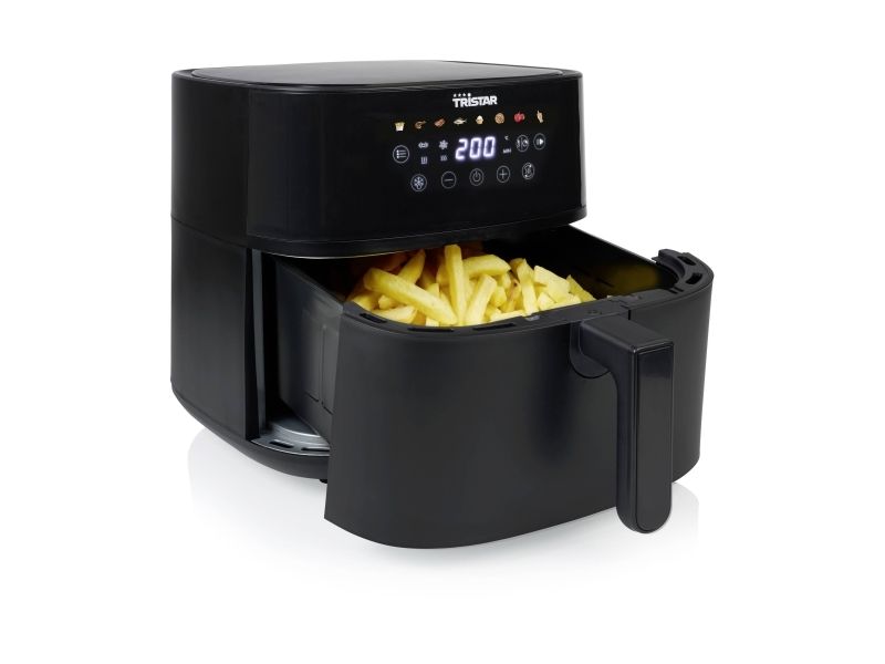 Tristar FR-9071, Varmluftsteger, 8 L, 210 °C, 8 person(er), Enkelt, Sort