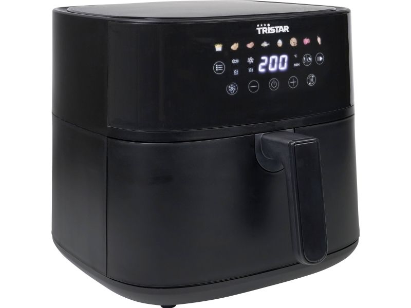 Tristar FR-9071, Varmluftsteger, 8 L, 210 °C, 8 person(er), Enkelt, Sort