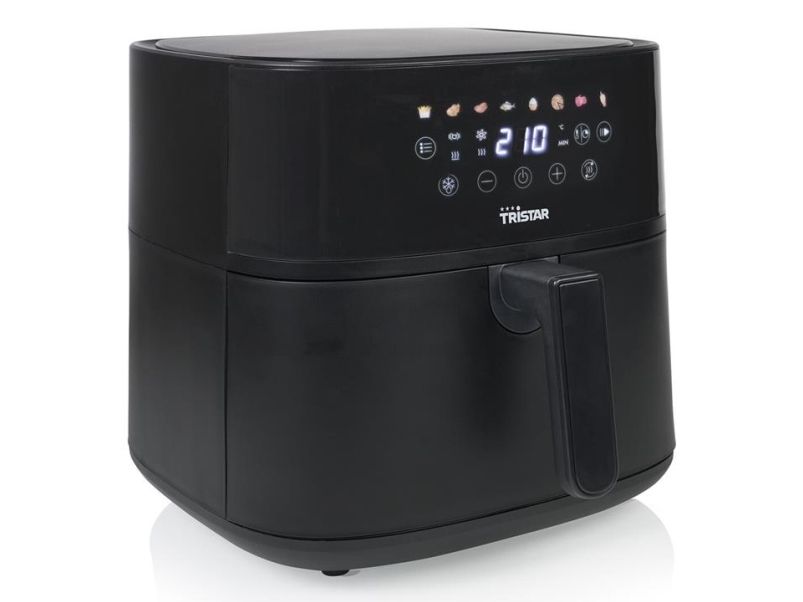 Tristar FR-9071, Varmluftsteger, 8 L, 210 °C, 8 person(er), Enkelt, Sort