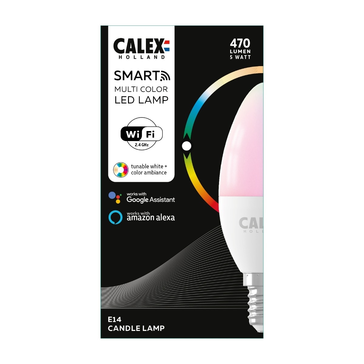 Calex Smart B35 E14 LED-pære RGB+W billede 2